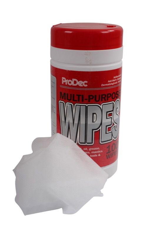 PRODEC MULTI-PURPOSE WIPES 100 TUB 